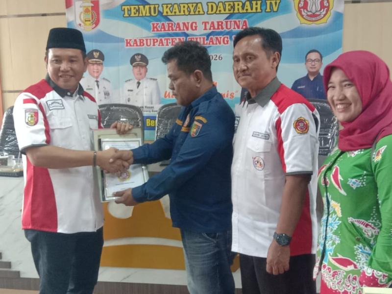 Bung Desi Aklamasi Ketua Karang Taruna Tulang Bawang Lima Tahun